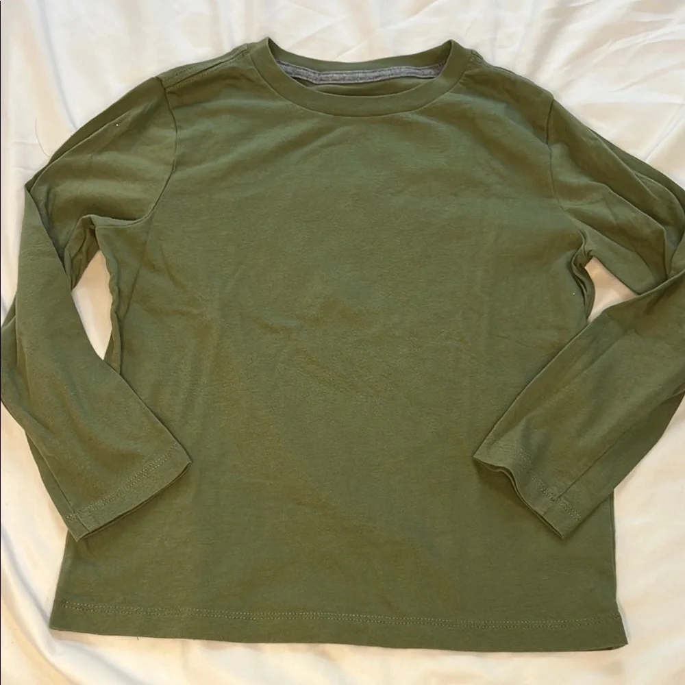 Old Navy Cat & Jack Bundle of 3 Boys Long Sleeve Blue & Green Long Sleeve Shirts